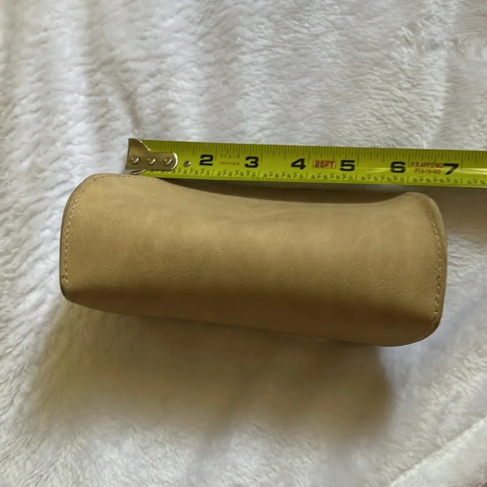 Chloé empty glasses sunglasses case leather suede stitching